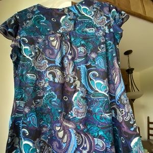 Tunic Top size XL NWT BEBONNIE women’s blue turquoise